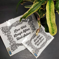 Hail Satan - Letterpressed Print Wall Art