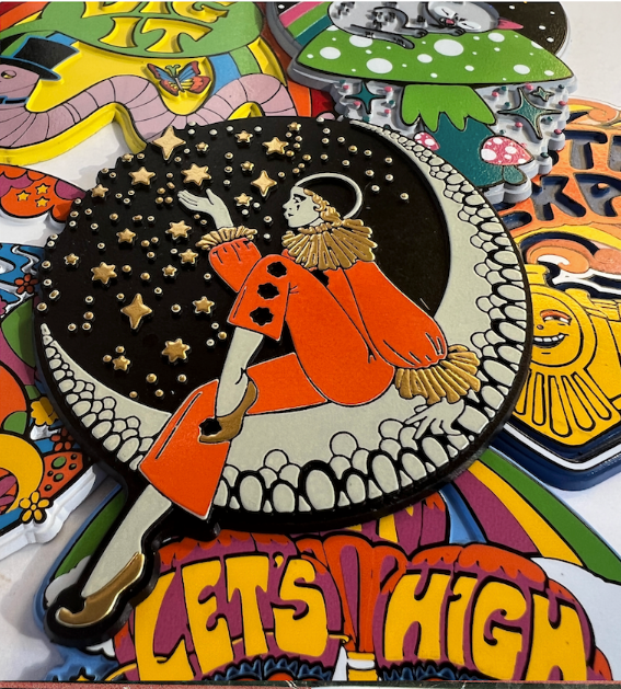 MAGNET Pierrot Clown Rubber Magnet