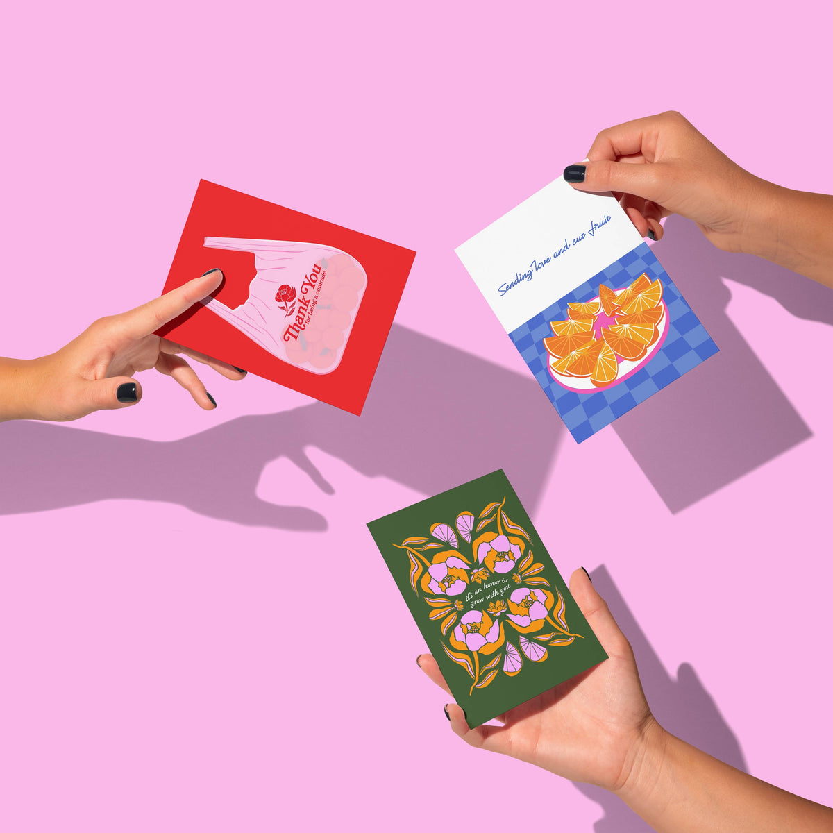 Sending Love and Cut Fruit Greeting Card