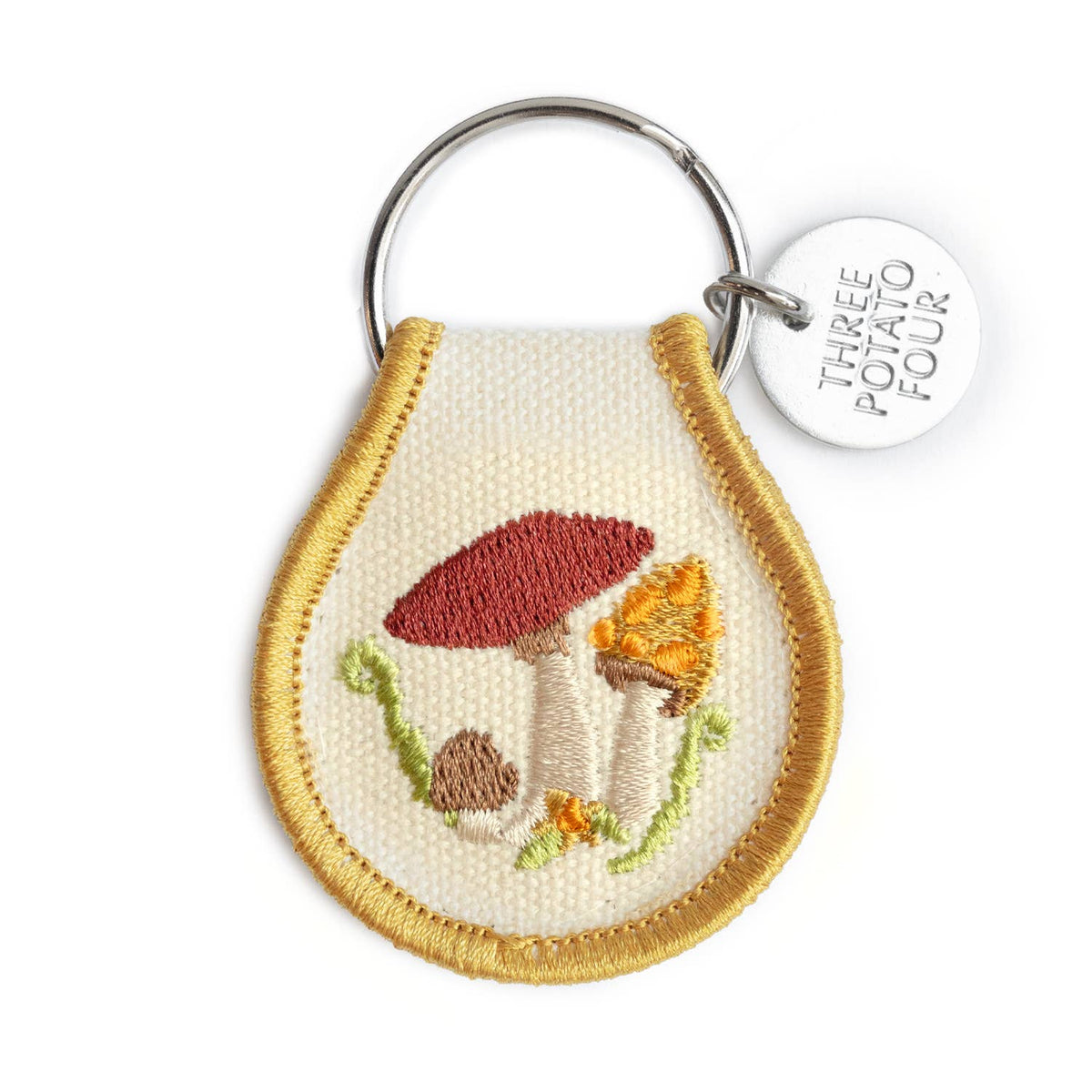 Patch Keychain - Mushroom Field