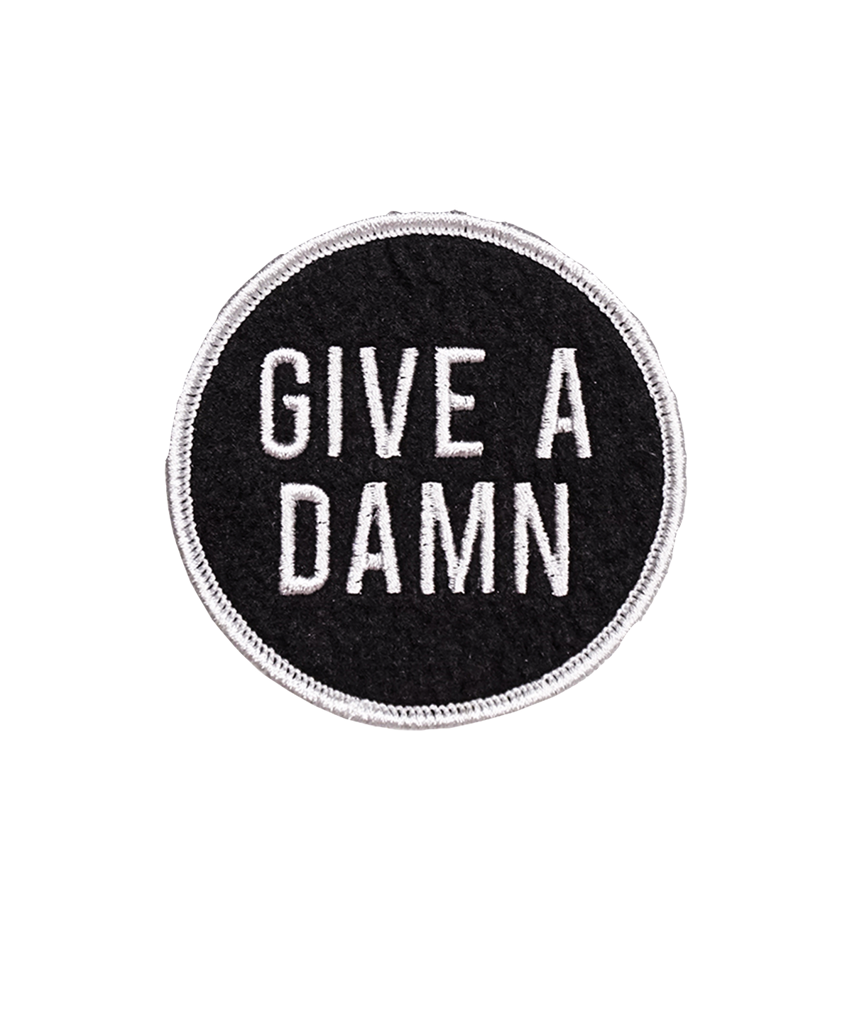 Give A Damn Embroidered Patch
