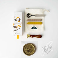Olive Leaves wax seal stamp or stamp head