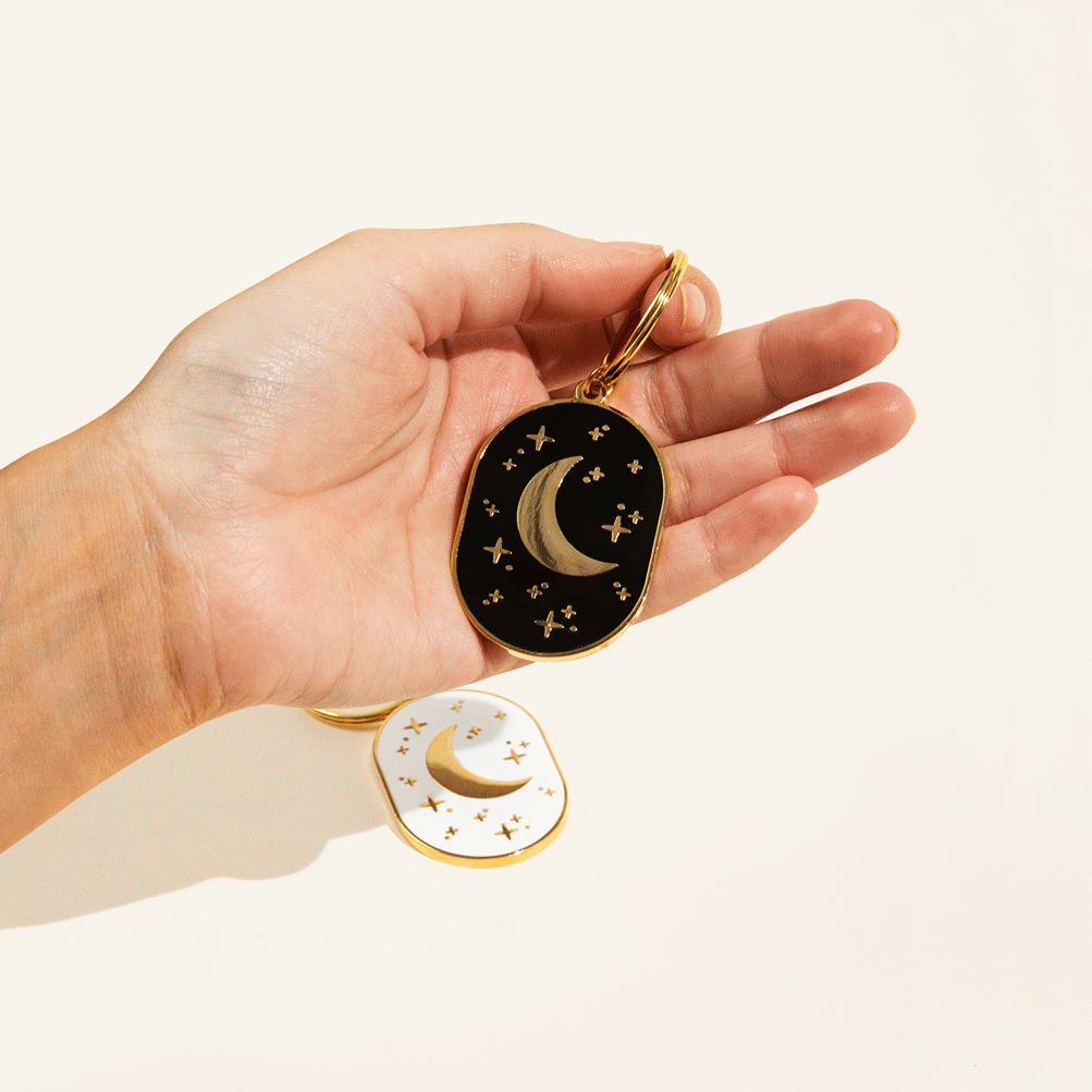 Night Sky Keychain (double-sided!)