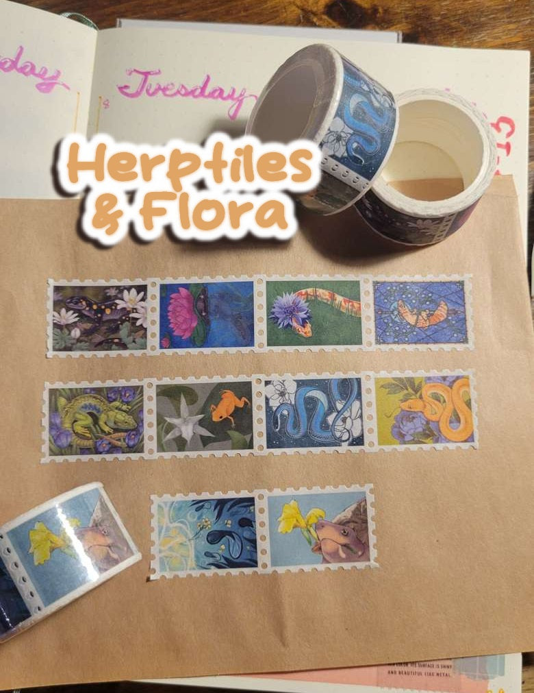 Herptiles & Flora Washi Tape
