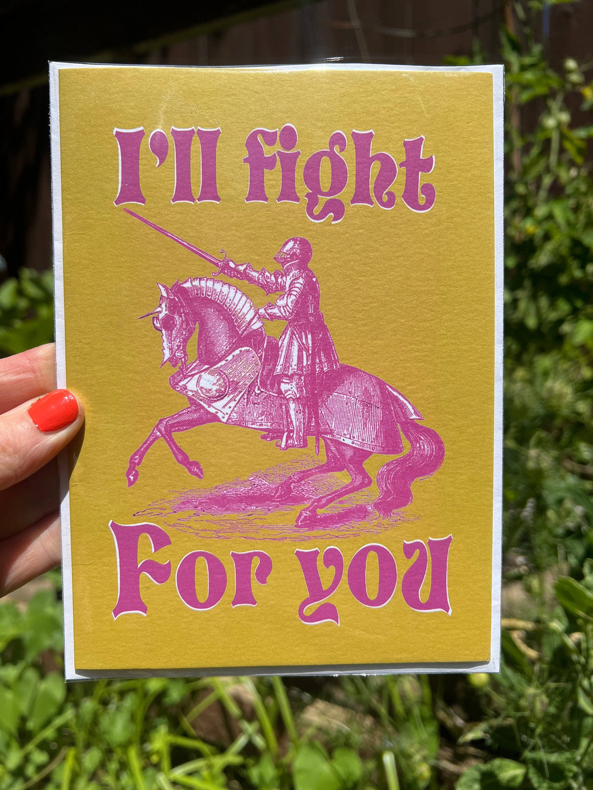 A7 LARGE I'll Fight For You Card
