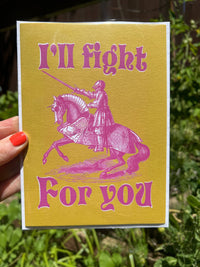 A7 LARGE I'll Fight For You Card