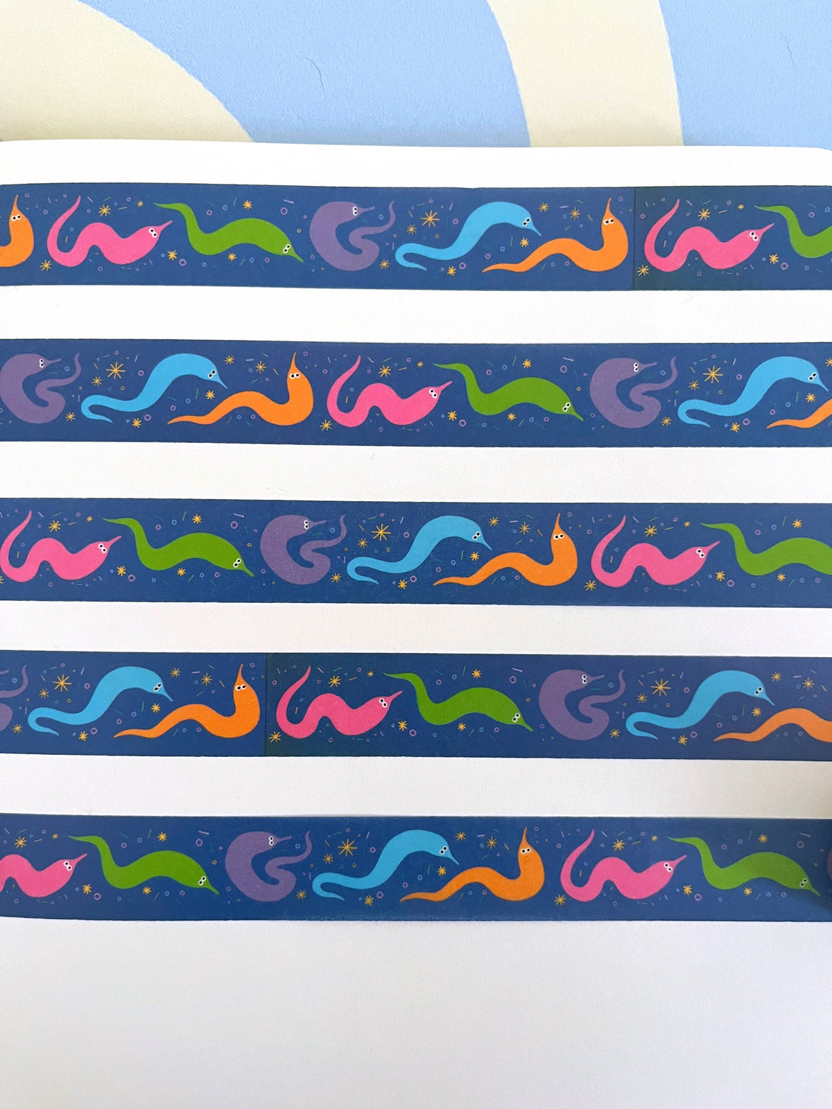 Wacky Worms Washi Tape (15mm x 10m)