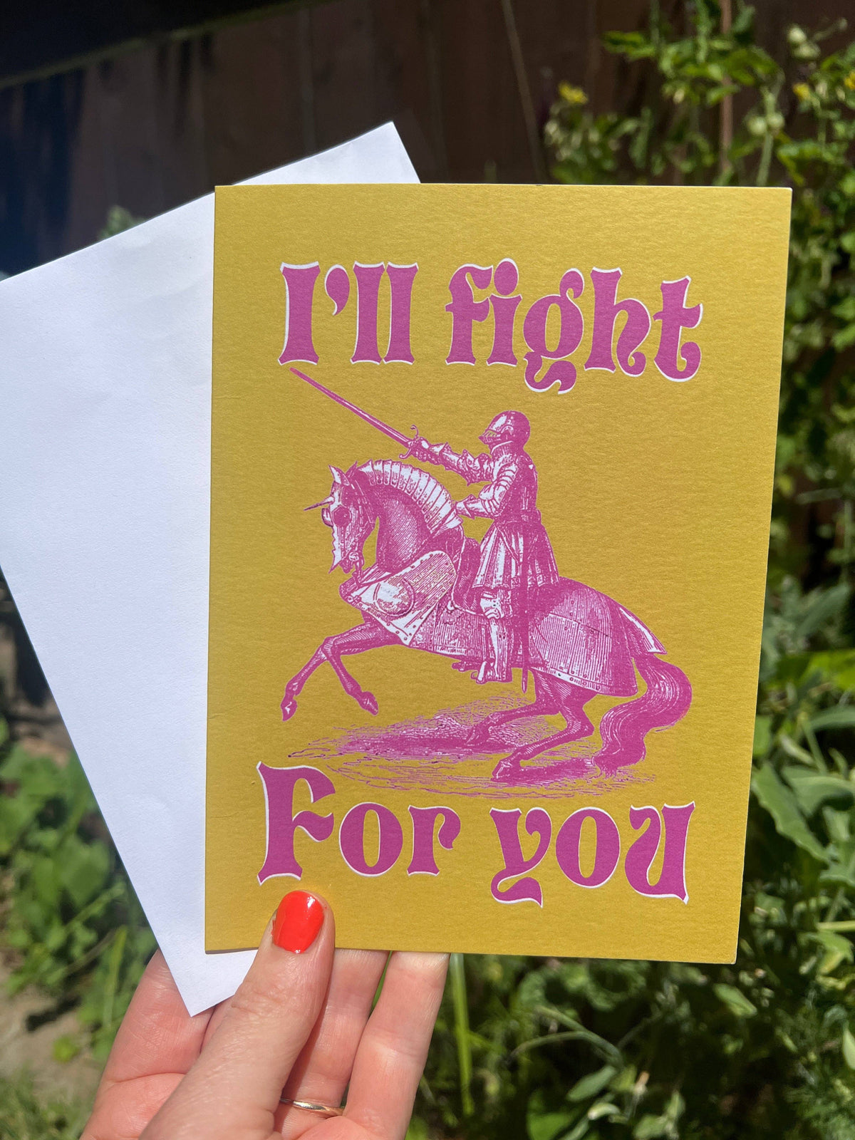 A7 LARGE I'll Fight For You Card