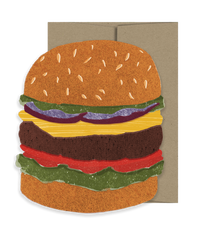 Hamburger Card - American Collection Die Cut