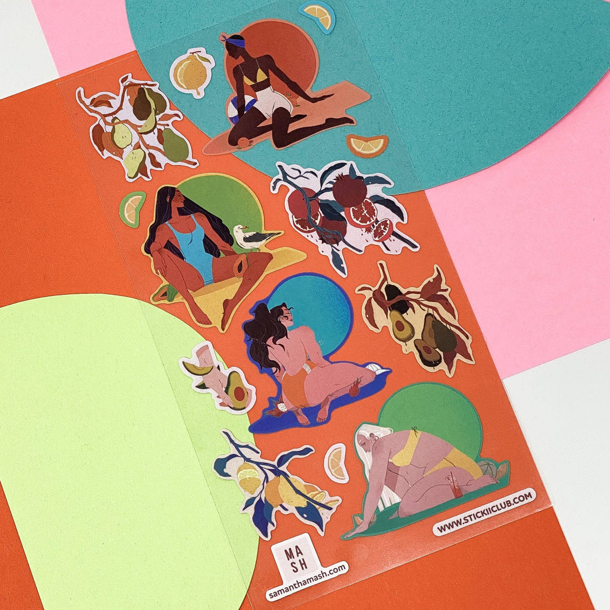 Lounge Goals Sticker Sheet