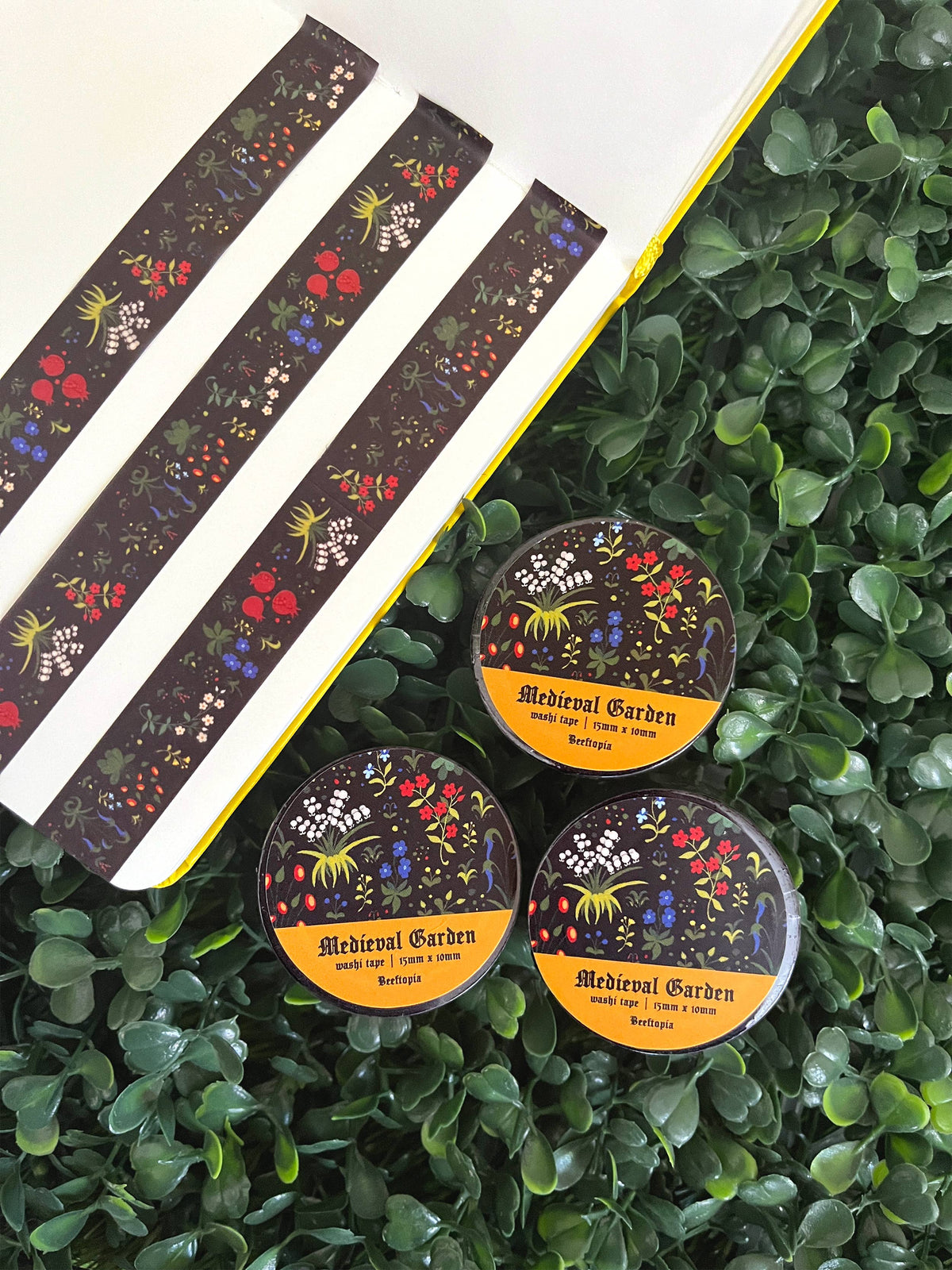 Medieval Unicorn Garden Washi Tape (15mm x 10m)