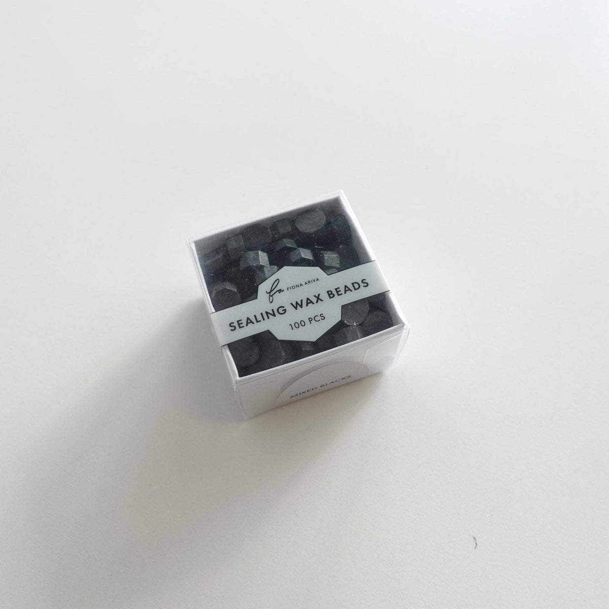 Mixed Blacks Midnight and Ink Black 100pcs sealing wax beads