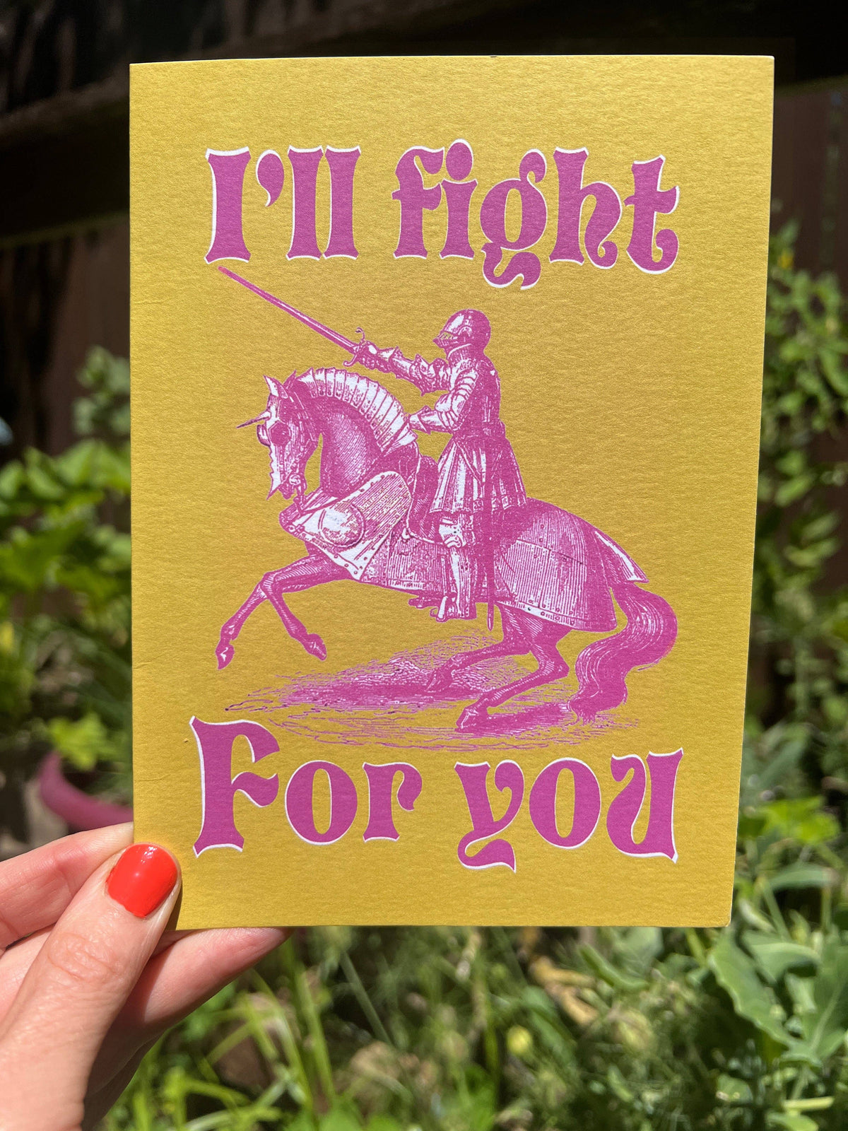 A7 LARGE I'll Fight For You Card