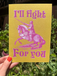 A7 LARGE I'll Fight For You Card