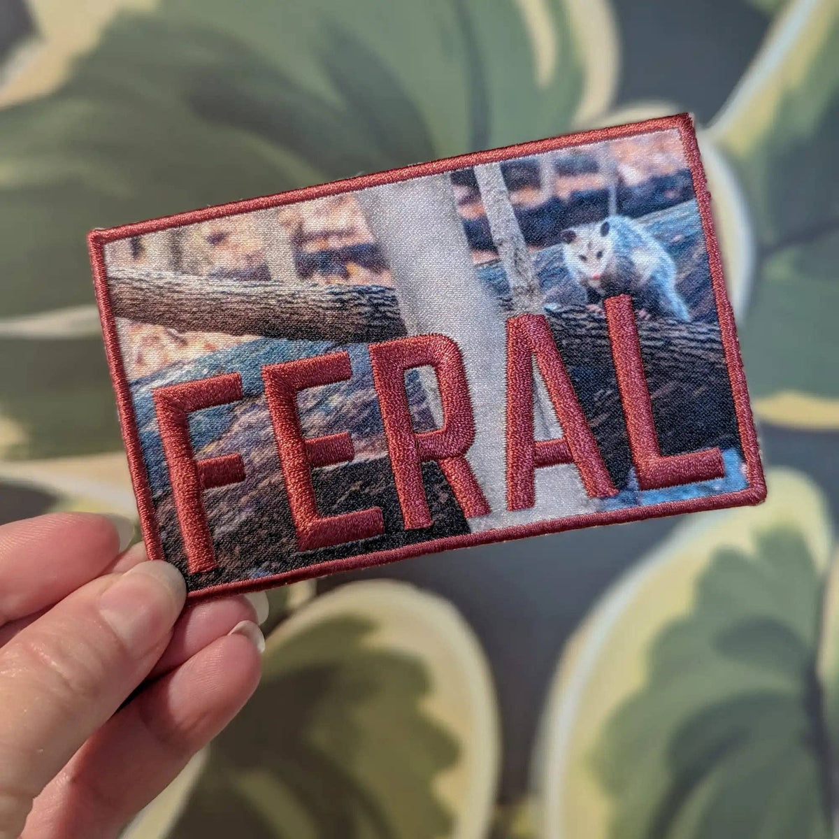 Feral iron-on patch
