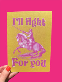 A7 LARGE I'll Fight For You Card
