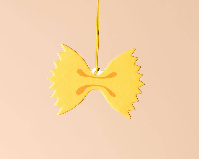 Farfalle Bowtie Pasta Air Freshener - Lemon Scent - Fathers Day Gift Mothers Day Spring Easter