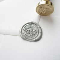 Peony flower wax seal stamp