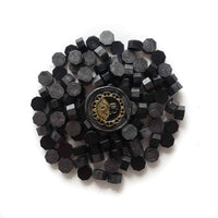 Mixed Blacks Midnight and Ink Black 100pcs sealing wax beads