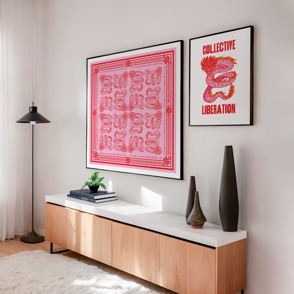 We Keep Us Safe Dragon Print