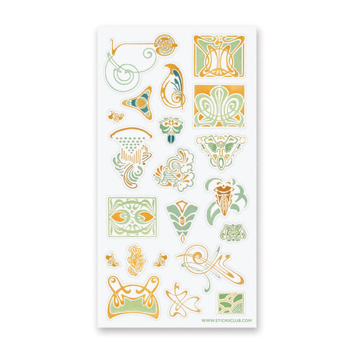 Art Nouveau Accents Sticker Sheet