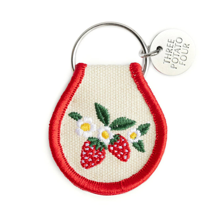 Patch Keychain - Strawberry Blossom
