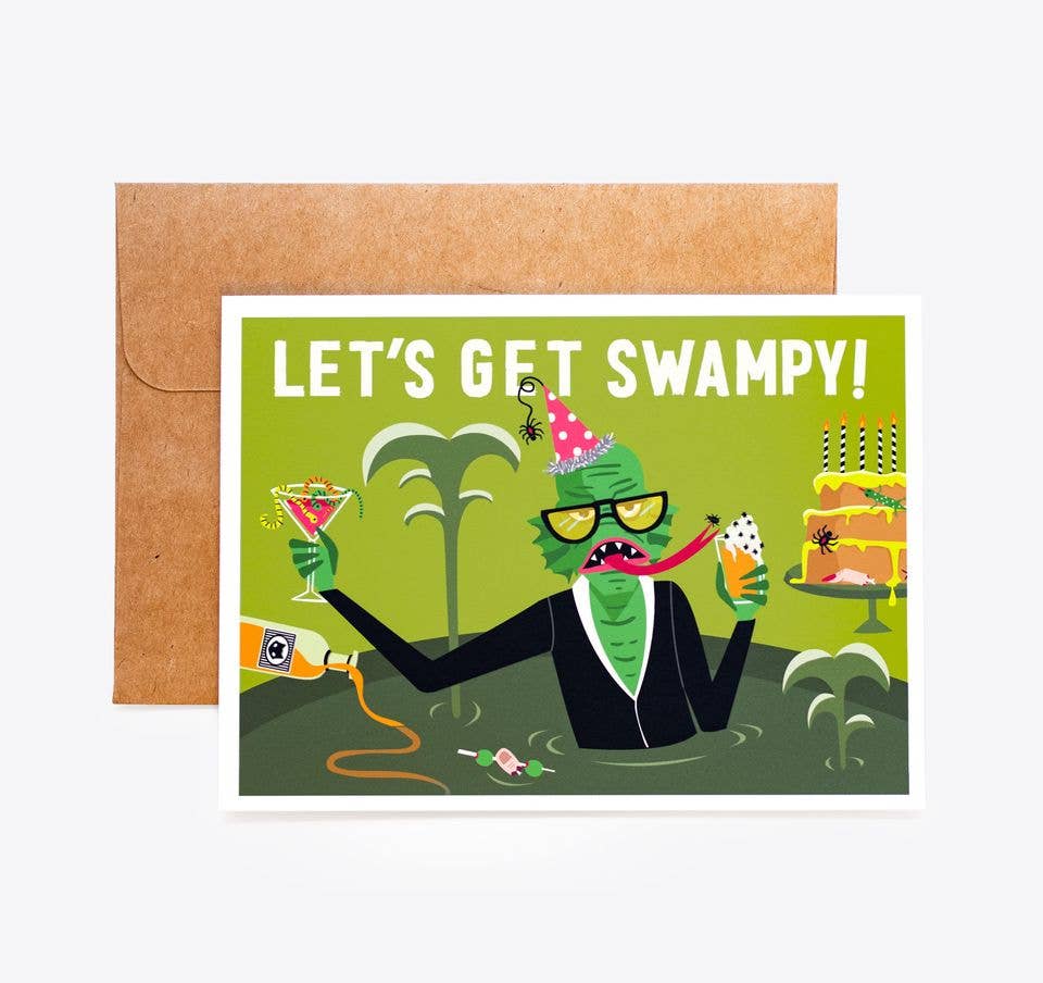 Creature Swampy Birthday Card