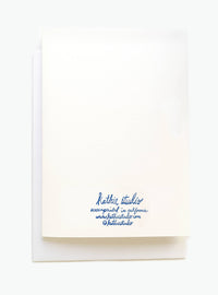 Peony Bouquet Silkscreen Card on Handmade Paper