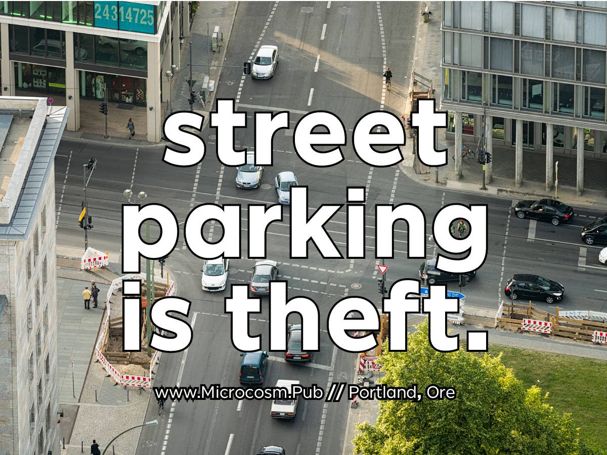 Street Parking Is Theft (Magnet)