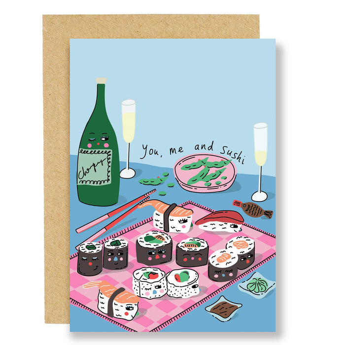 You, me and sushi everyday card