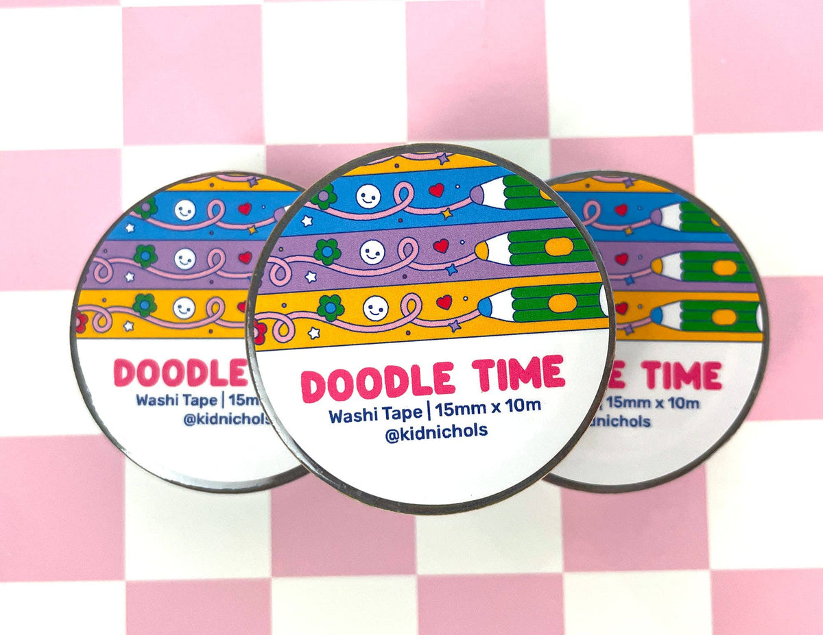 Doodle Time Washi Tape | Creativity | Drawing | Art School
