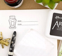 "Nibs & Ink" - 4"x6" Clear Stamp Set (16 stamp designs)