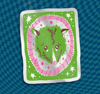 Opossum Cutie Mirror Sticker