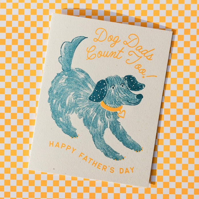 Dog Dads Count Too - Risograph Father's Day Card