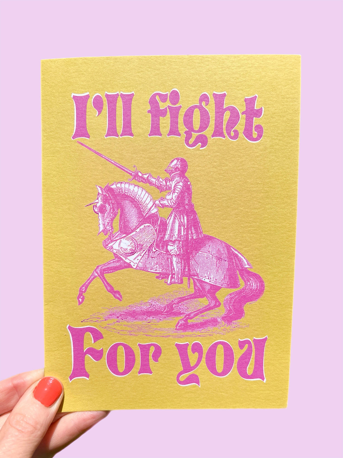 A7 LARGE I'll Fight For You Card