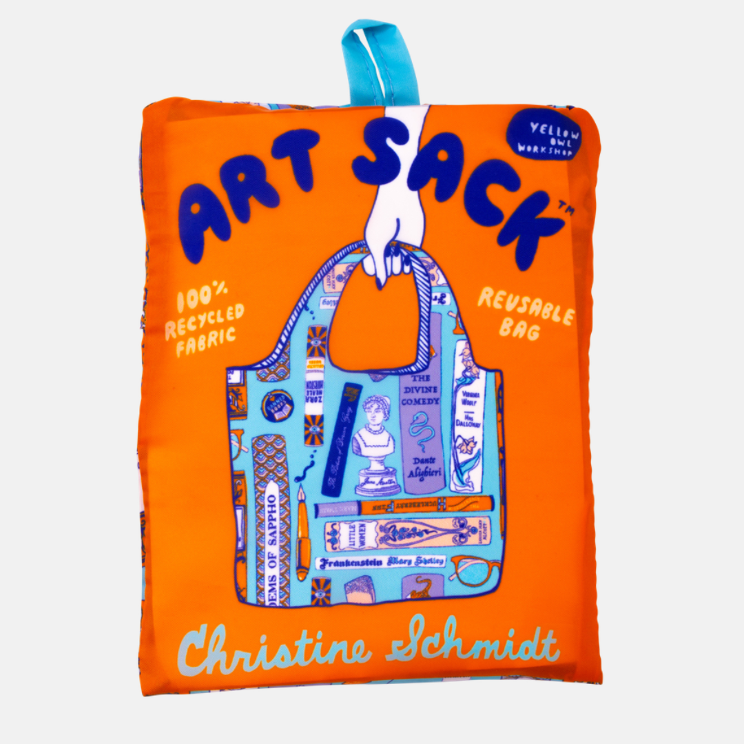 Bookbag Art Sack® - Eco-Friendly Reusable Book Lovers Tote