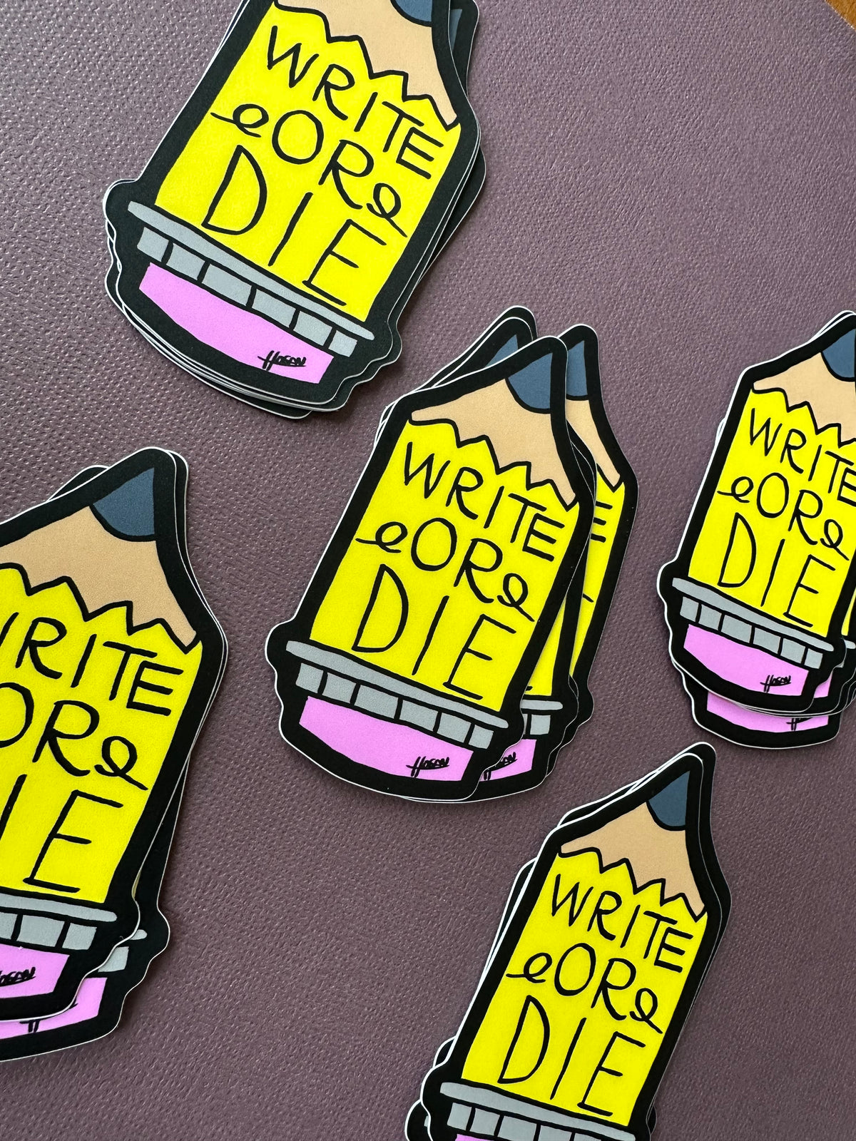 Write or Die Sticker