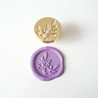 Lavender flowers wax seal stamp or stamp head