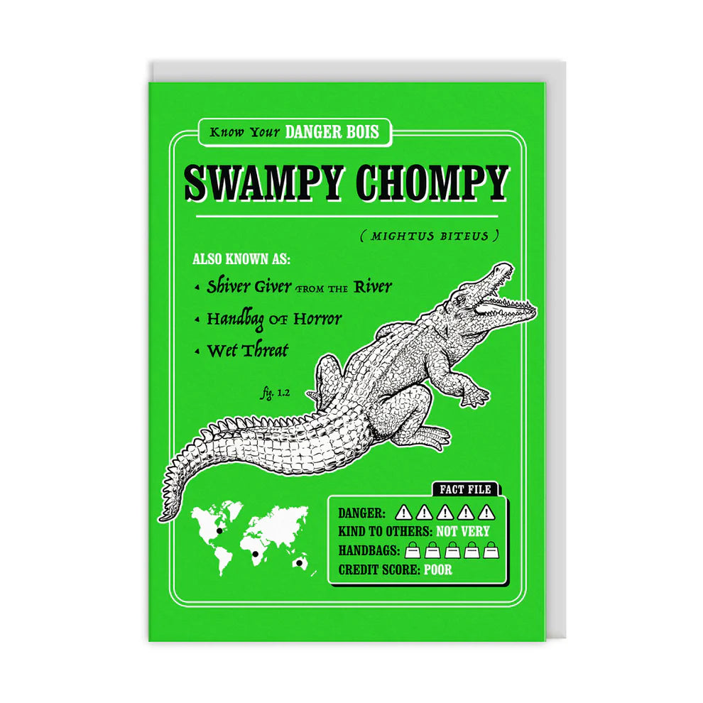 Swampy Chompy Greeting Card