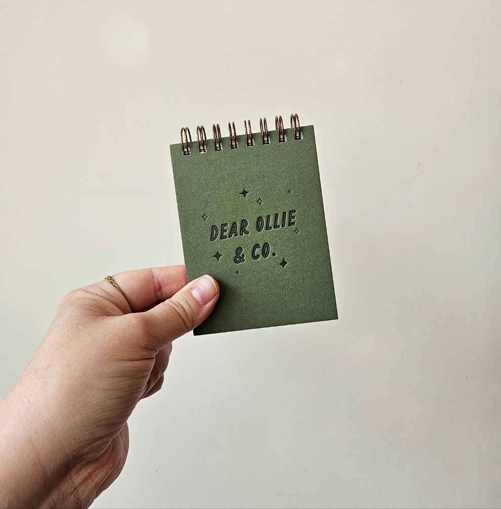 Dear Ollie & Co. Mini Jotter Notebook
