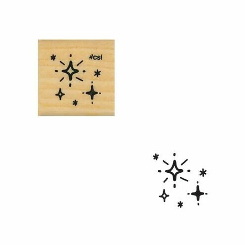 Kodomo No Kao Rubber Stamp - Glitter