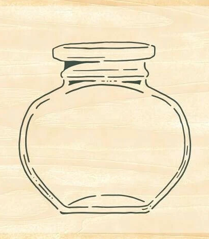 Beverly Rubber Stamp - Bottle of Ink