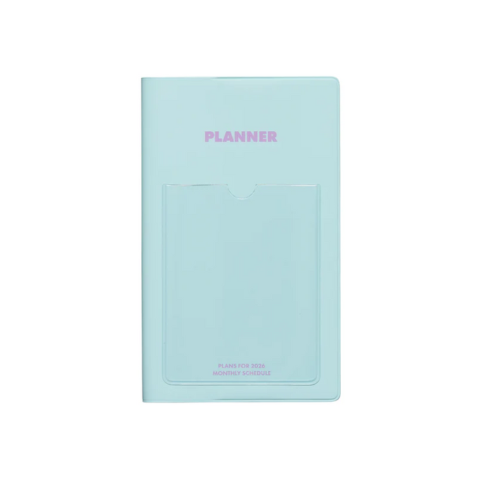 2026 Monthly Planner Shine B6 Slim - Light Blue