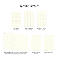 2026 Monthly Planner Shine B6 Slim - Light Blue