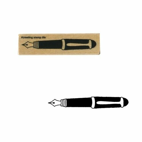 Kodomo No Kao Rubber Stamp - Fountain Pen