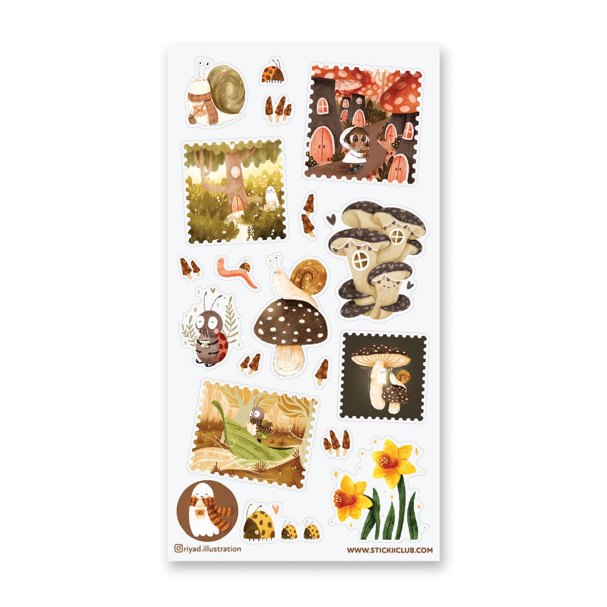 Whimsical Woods Sticker Sheet