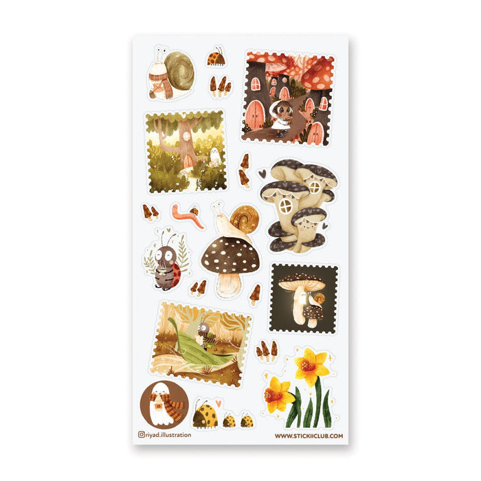 Whimsical Woods Sticker Sheet