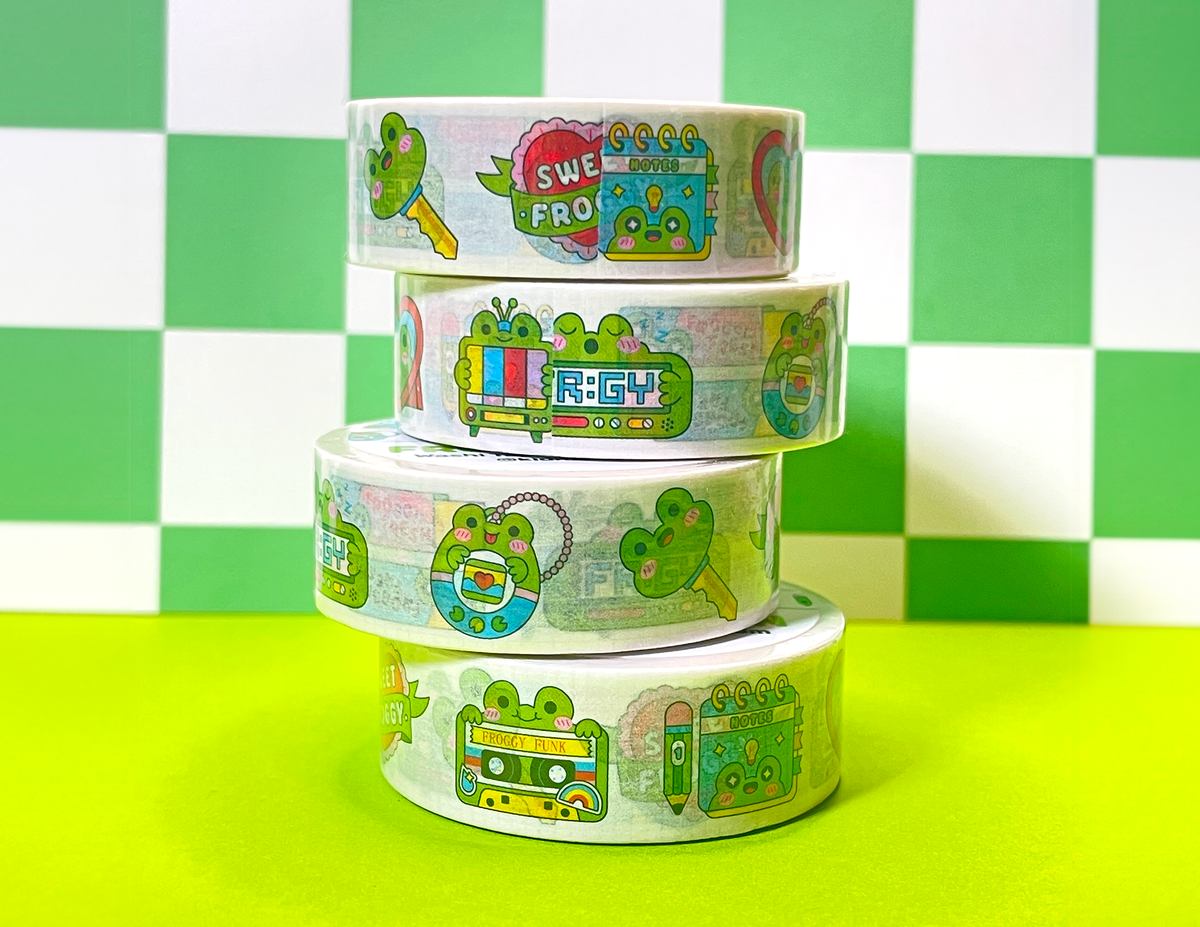 Froggy Fan Washi Tape | Frog Lover | Back to School | Y2K