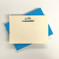 Fountain Pen Hello Flat Stationery