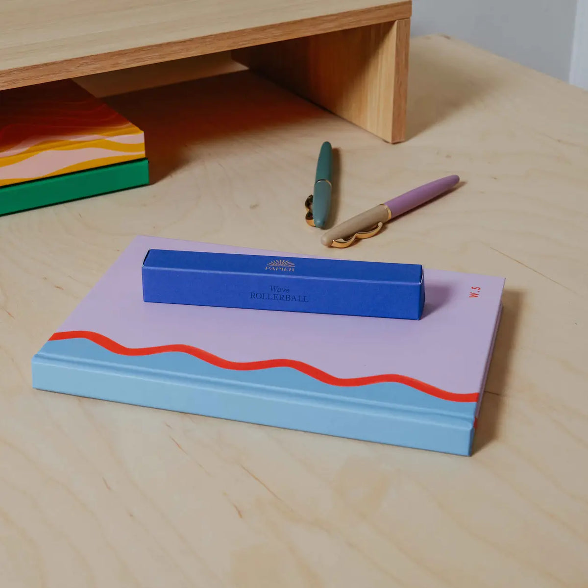 Wave Rollerball Pen: Purple